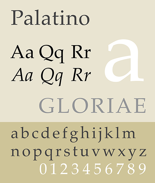 font palatino